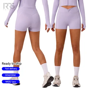 Roregal Women Running Fitness Wear Five-Point Short Quick-Dry Compression Bike Shorts