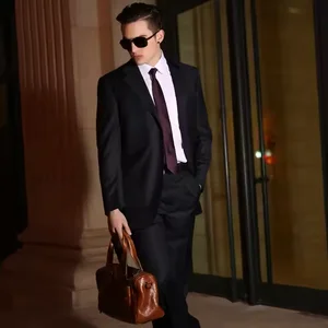 Men's Suits 2023 Latest Design High Quality 3 Piece Slim Fit Men Suit Plain Color Wedding Suits