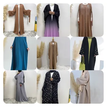 2025 Factory Wholesale Muslim Robe Plus Size Women's Fashion Dress