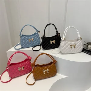 Ladies Bags 2026 Fashion Texture Small Square Bags for Women Designer Purses and Handbags Solid Color Portable Messenger Bag