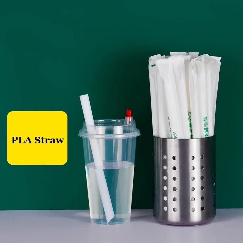 Biodegradable Colored Disposable Pla/pp Eco Plastic Straw Compostable Drinking Straws Buy