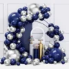 blu navy argento