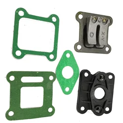 Язычковый клапан + впускной коллектор Уплотнители для 47cc 49cc Mini Moto внедорожный карманный велосипед ATV Quad Go Kart Scooter