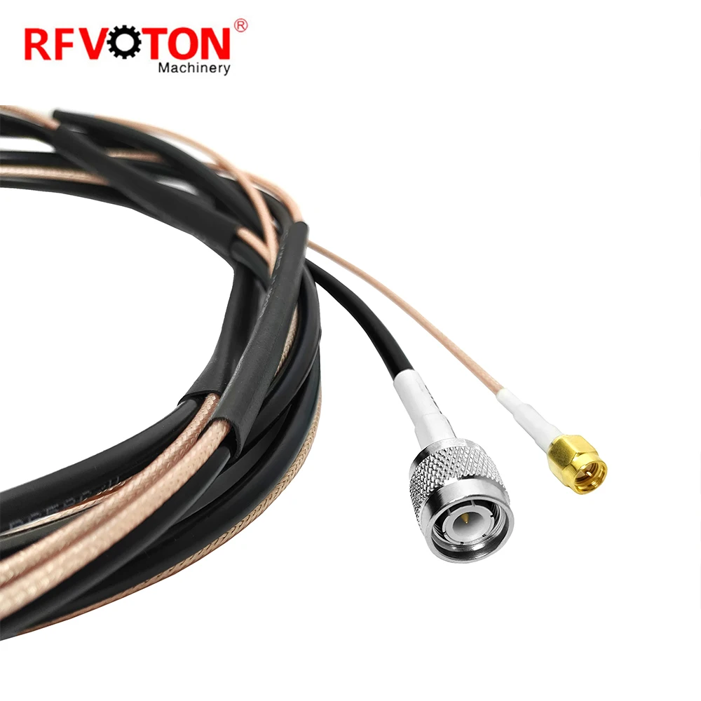 OEM/ODM  Jumper SMA Male To FME Male RG316 Twins Cable Assembly , FME Female To TNC Male RG58 Twins Cable Assembly factory