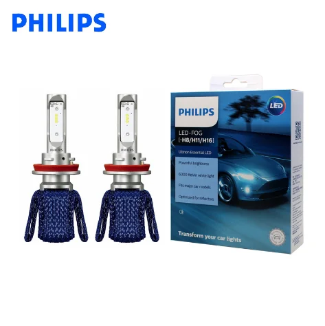 2pcs H4 12V UEX2 6000K Auto Headlight LED Lamps For Philips