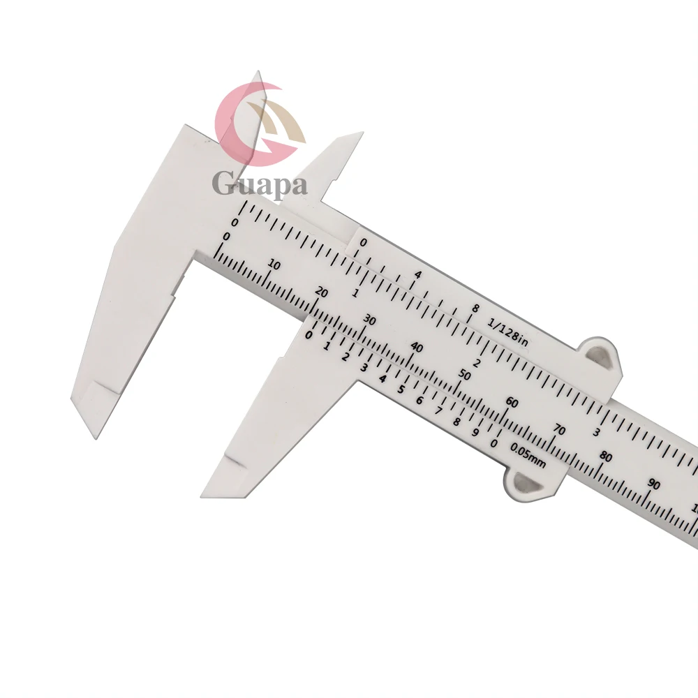 Portable 80mm Plastic Eyebrow Measuring Vernier Caliper Tattoo Microblading Caliper Ruler Permanent Makeup Measurement Tools I535723249