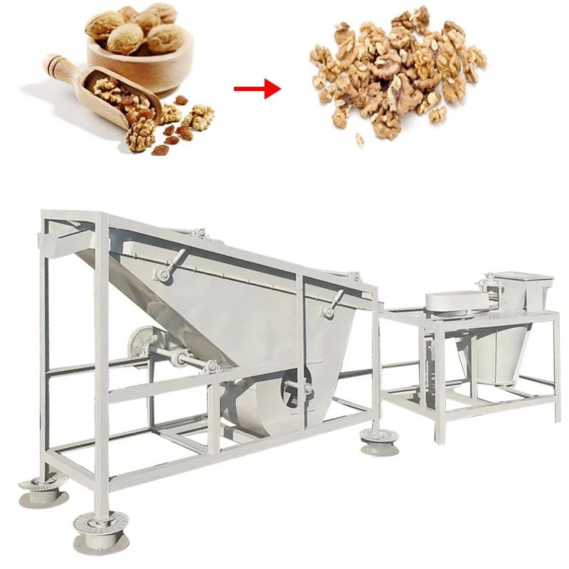 Apricot Kernel Cracking Machine Almond Cracker Walnut Huller Hazelnut Dehusker Shelling Machine