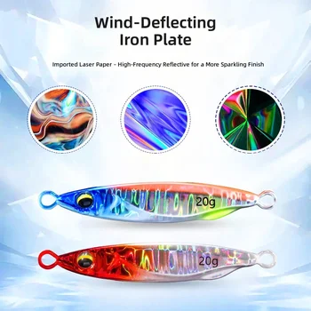 CHEERY Colorful 7g 10g 15g 20g 25g New Design Hard Sinking Sea Bass Fishing Lures Bodies Metal Lure Jig Slow Jig Lures – Metal Jig – view 5