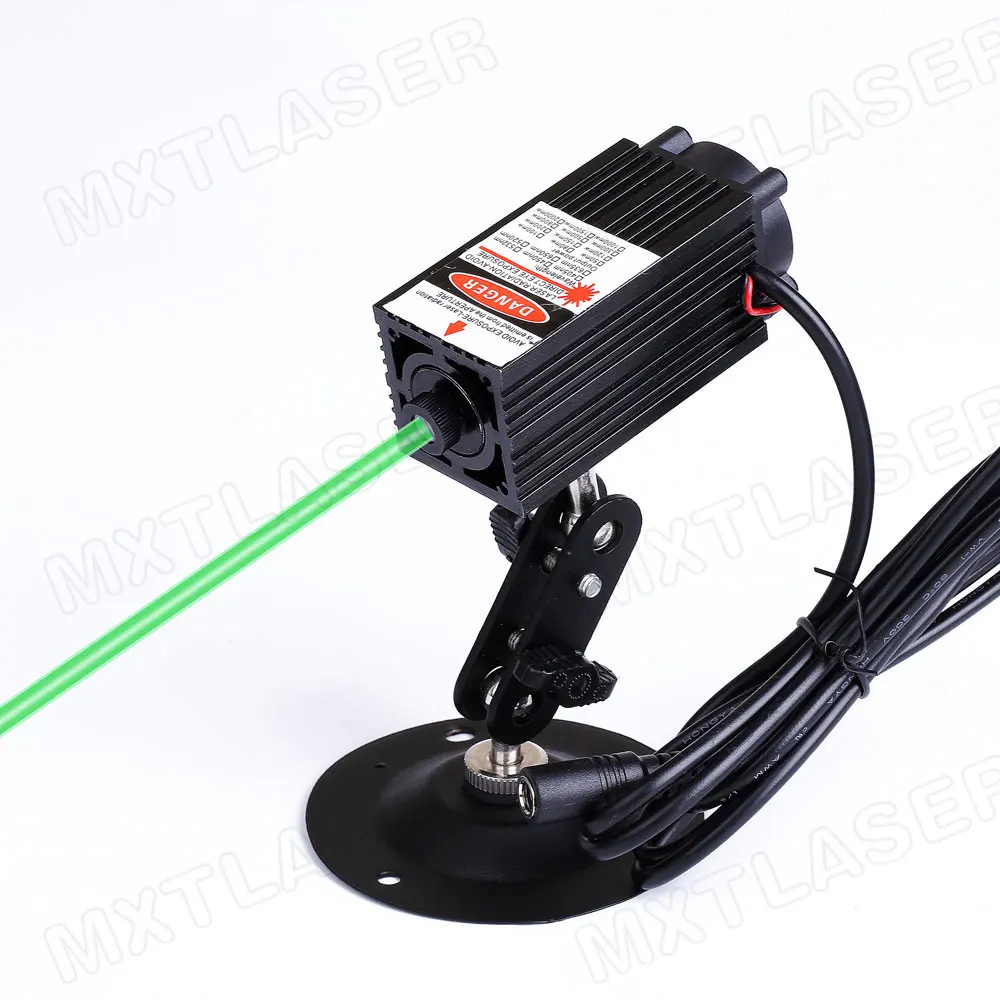 High Power 520nm Focusable 12V Green Dot Laser Module with Cooling Fan ...