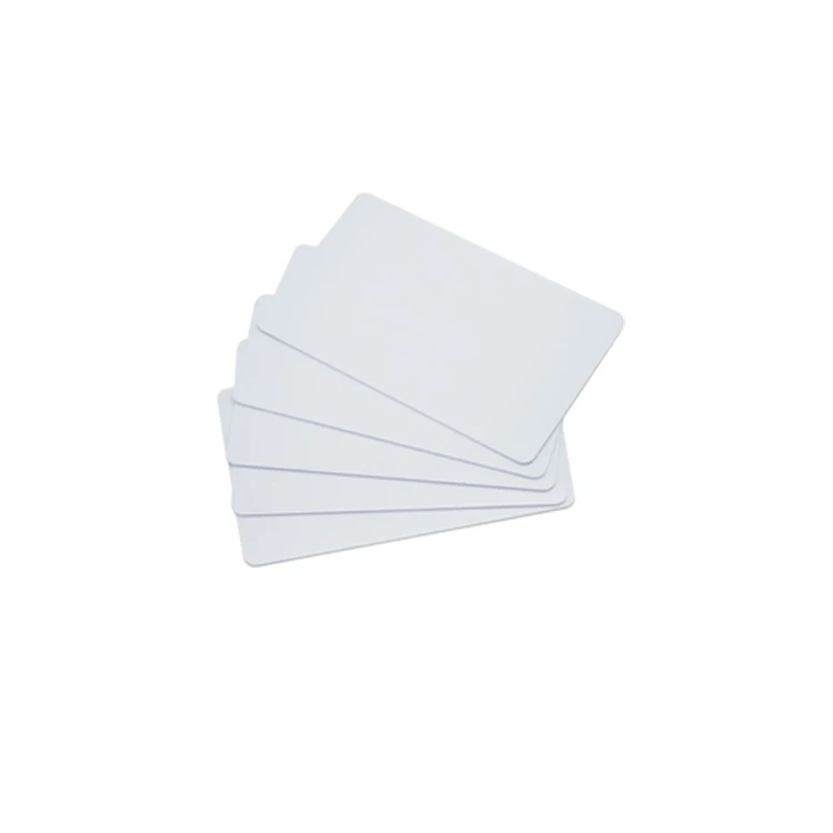 1K Chip PVC Smart Card 13.56MHz RFID Communication Waterproof NFC Cr80 Size White Color Blank PET Magnetic Stripe for Hotel Use