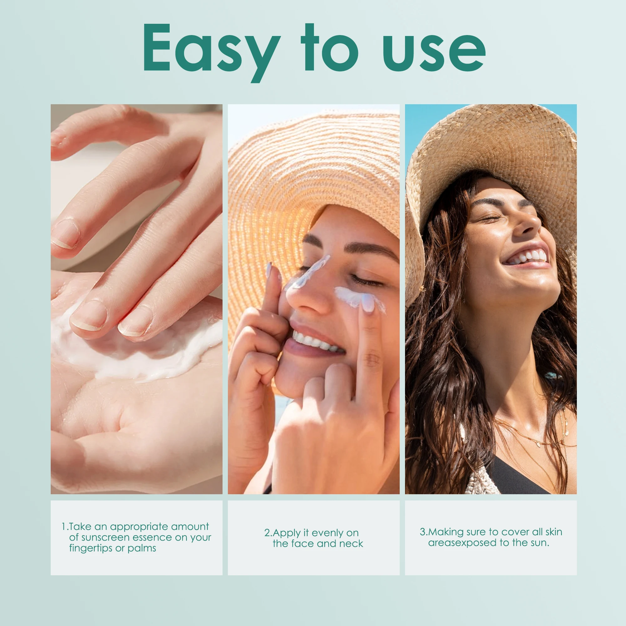 A soothing sun essence with SPF 50+ PA++++ that protects and hydrates sensitive skin without clogging pores.