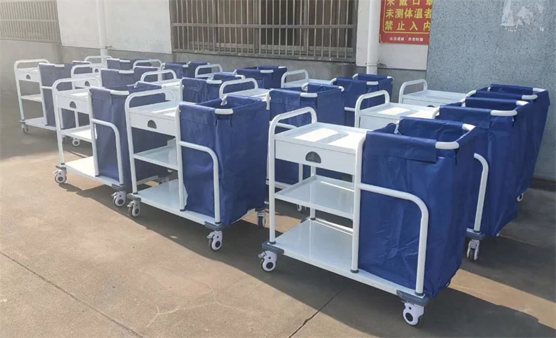 BT-SLT009 Medical Equipments Mobile Pedal Control Linen Dirty Carts Hospital Hamper Trolley Hospital Laundry Trolley and Bag