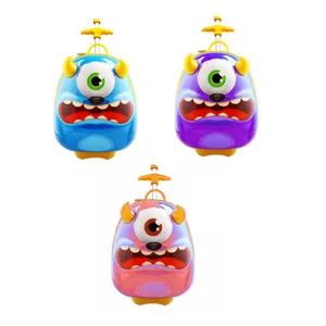 Custom Unique 3d Strap Kids Childrens' Zoo Animal School Luggage Backpack with Wheels