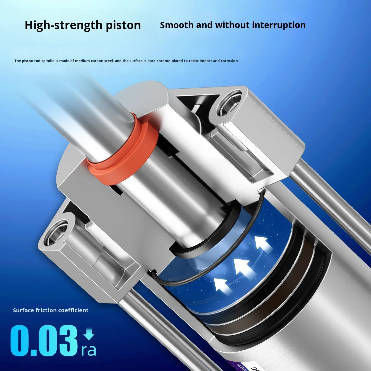 Pneumatic 304 Stainless Steel Cylinder SC32/40/50/63/80/100 High Temperature Resistant Corrosion Resistant with Large Thrust