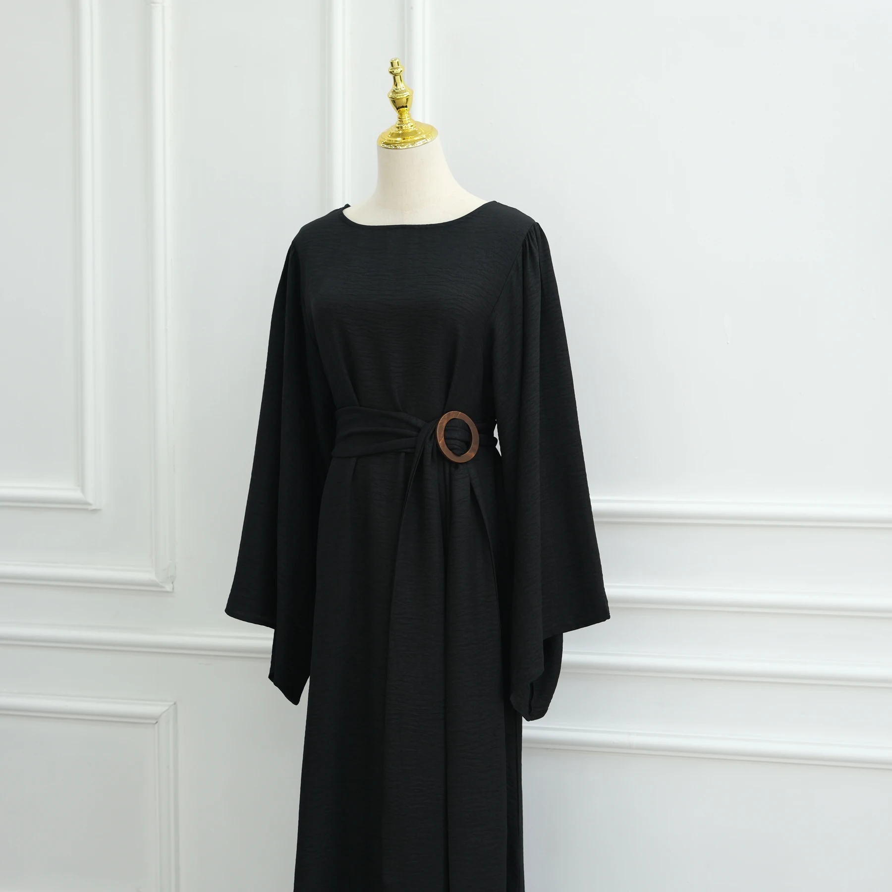 women elegant abaya dress Elegant Layered Abaya Dress – Moment Of Greatness