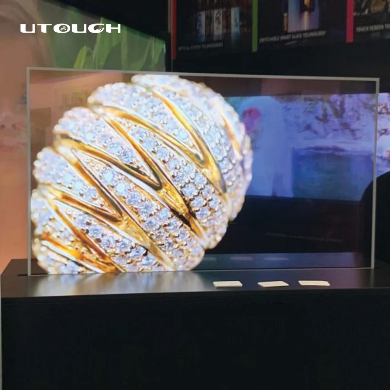 55 Inches OLED Transparent Screen Desktop Floor Standing Digital Signage LG Smart Tv Creative Touchscreen Display Monitor