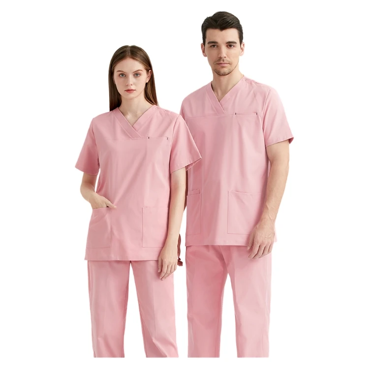 Nurse Uniforms Short Custom Female Polycotton Medical Nurse Uniform