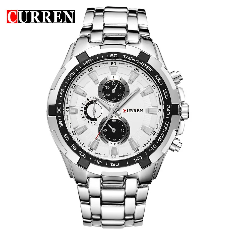 curren 8023 Stainless Steel Band Watch for Men Imported Quartz Watch Hot  Relogio Masulino Luxury curren Brand 8023 Wristwatches