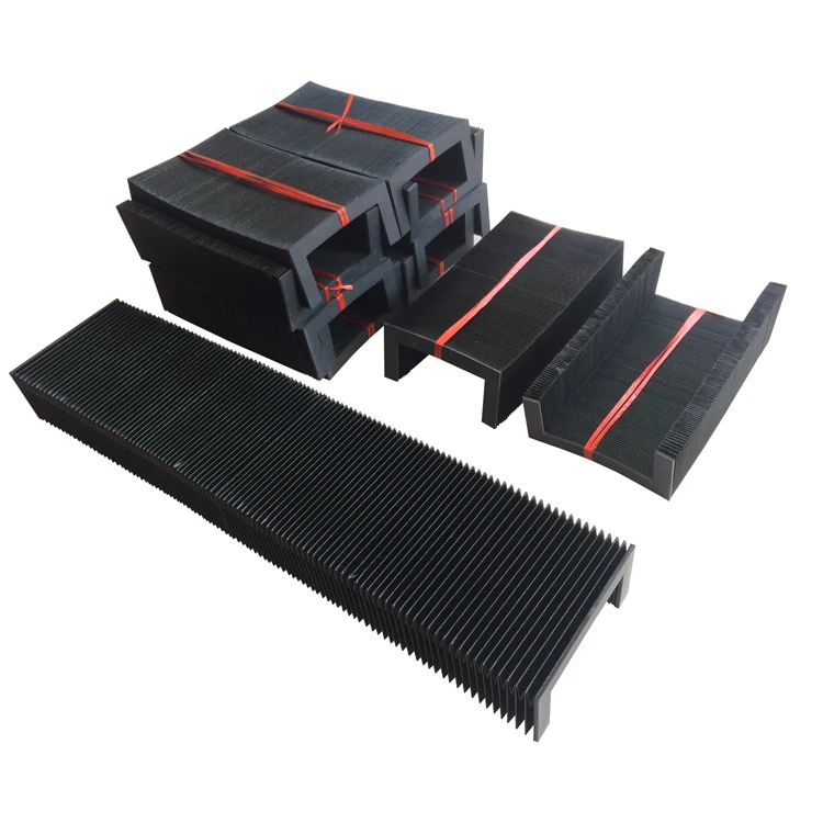 Flexible Guard Shield Rubber Bellows Dust Cover Cnc Flexible Flat Bellows