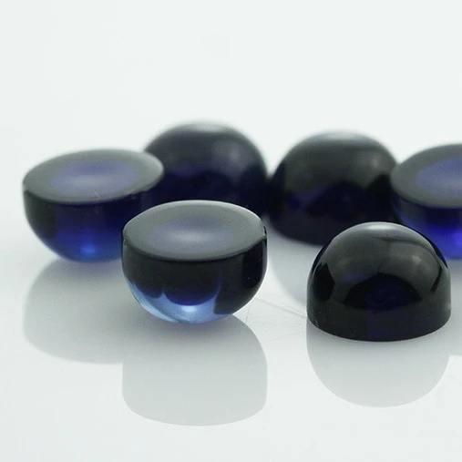 Manmade Oval Synthetic Loose Gemstone Customized Multi Color Star Sapphire for Jewelry Design