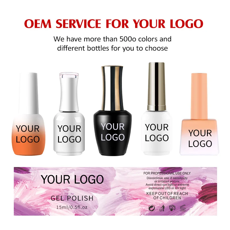 3000 Color Whole Set Enamel Nail Polish Gel Kit High Quality Nail Art