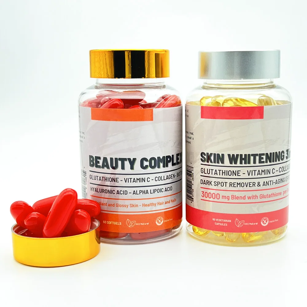 Cápsula de Glutathione de 90000mg, etiqueta privada OEM, glutathione,  reduce la halal para blanquear la piel