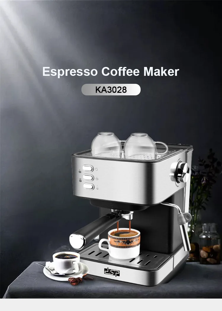 Home Office small Italian Espresso semi-automatic Coffee Maker milk frother integrated coffee machine