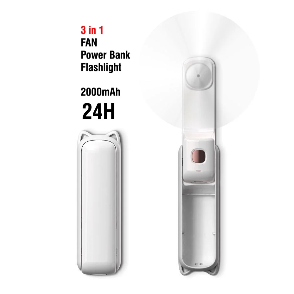 new product ideas 2023 smart media mini Portable small multiple functions power bank FAN