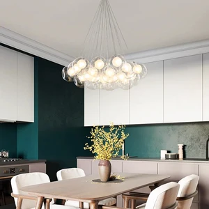 MEIYUN Wholesale Modern Luxury G4 10 Glass Ball Chandelier for Home Restaurant