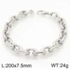 Steel-colored bracelet 20cm = KB52421-Z
