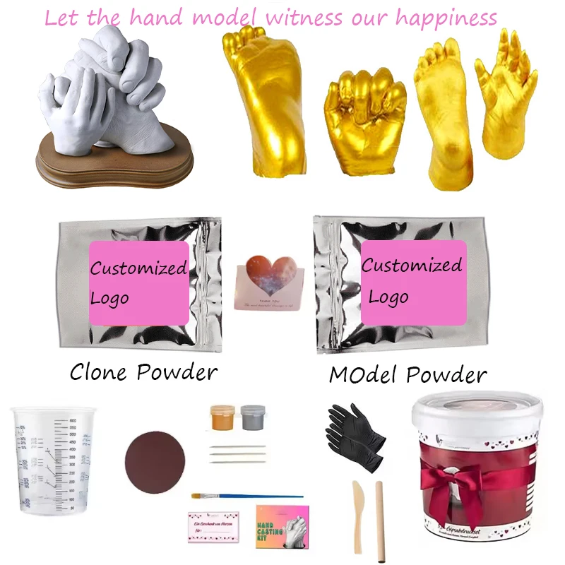 Hand Casting Kit Couples Family Diy Hand Foot Casting Mold Gifts Infant