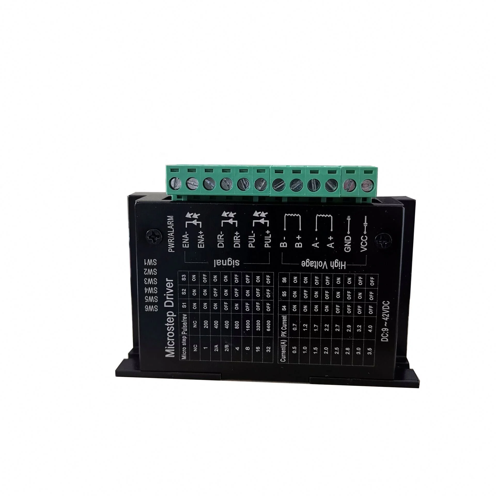 マイクロステップドライバーTB6600 DC9-42vdc 42/57ステッピング 