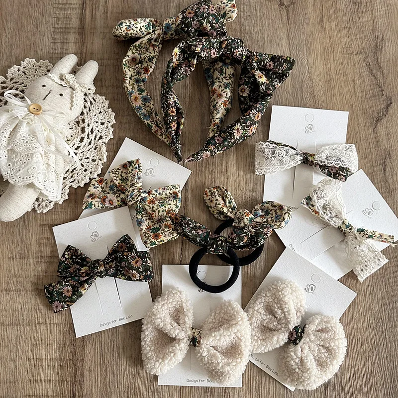 N9秋新着韓国デザイン幼児女の子フラワークリップ子供子供毛皮ヘアピン