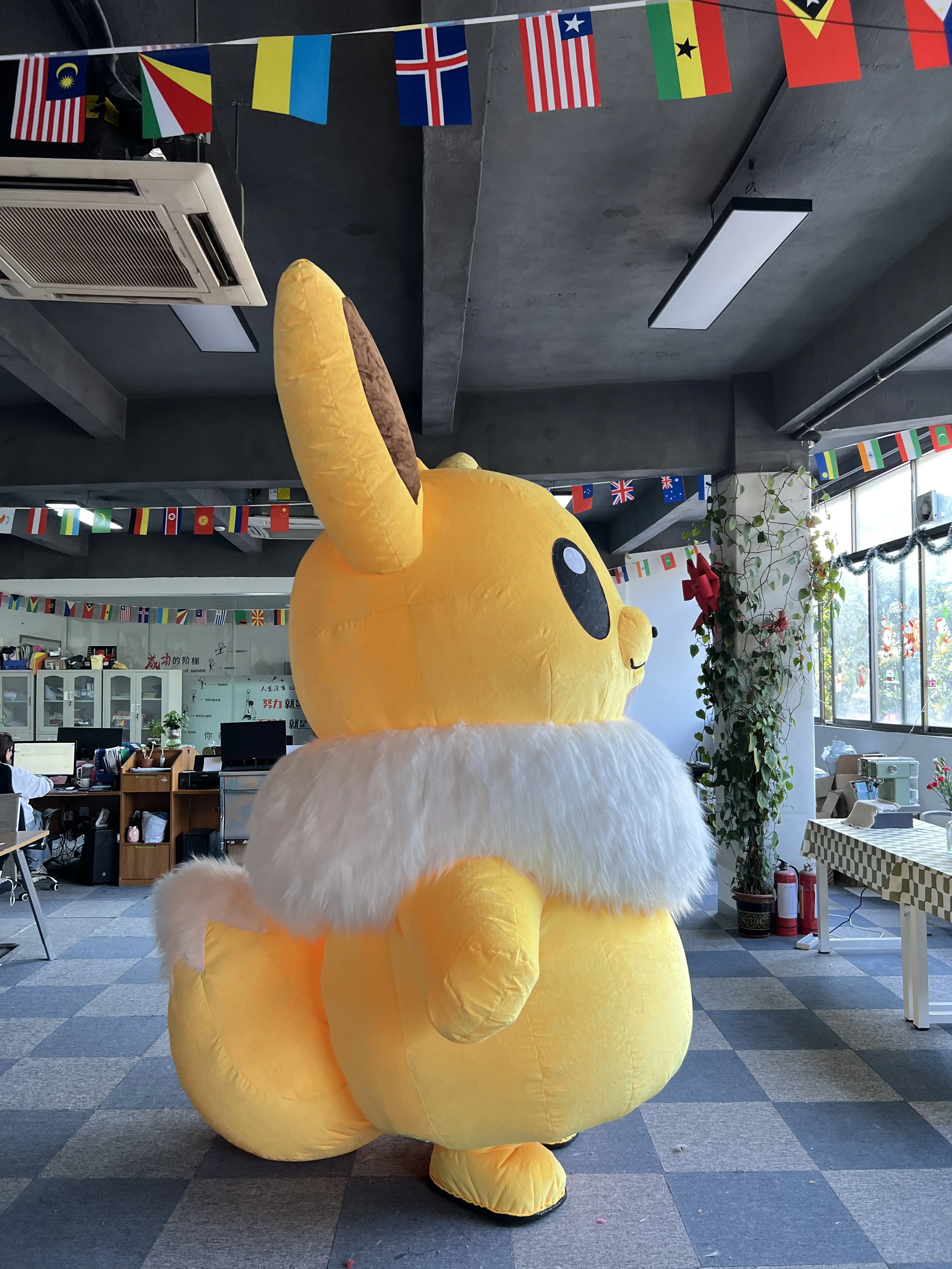 High Quality 2m 2.6m Custom Inflatable Unisex Adult Pikachu Mascot Costume Furry Design Outdoor Cartoon Character Costume