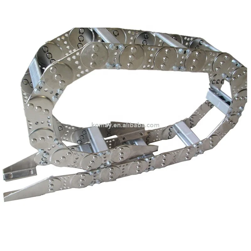 KOMAY Hose Support Steel Cable Drag Chain Metal Cable Carrier Chain for CNC Machine