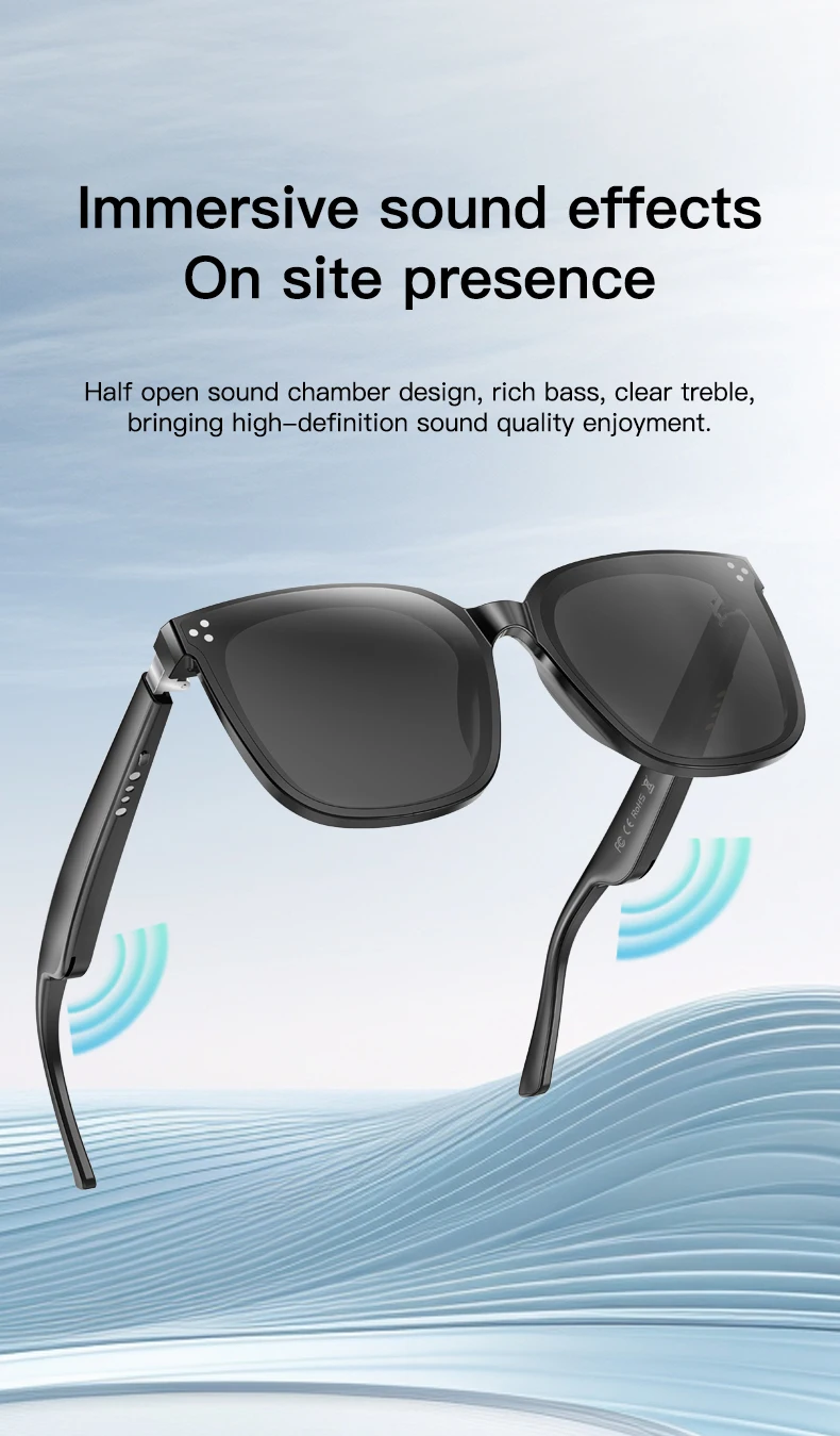 Welcome OEM Order, Factory Whole Selling Gs260 Smart Glasses With Uv Protection Sunglasses Featuring Music Call Wake-up Voice Assistant Smart Wearable Headset 2025 - Buy Smart Glasses smart Glasses For Men Woman wireless Smart Glasses