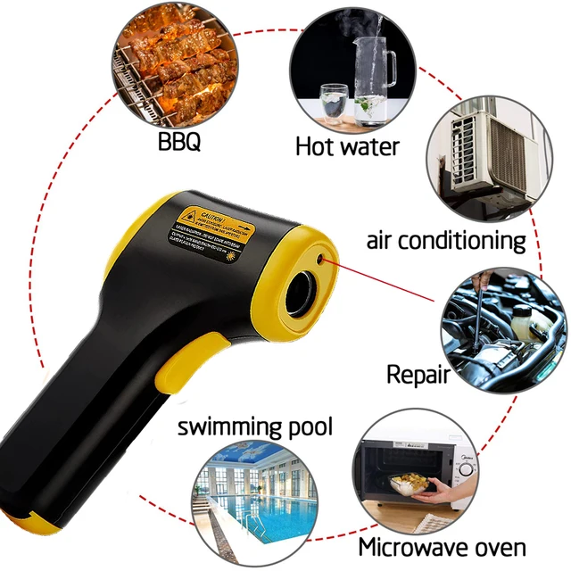 Non-contact digital laser infrared thermometer with LCD for industry and household - Image 5