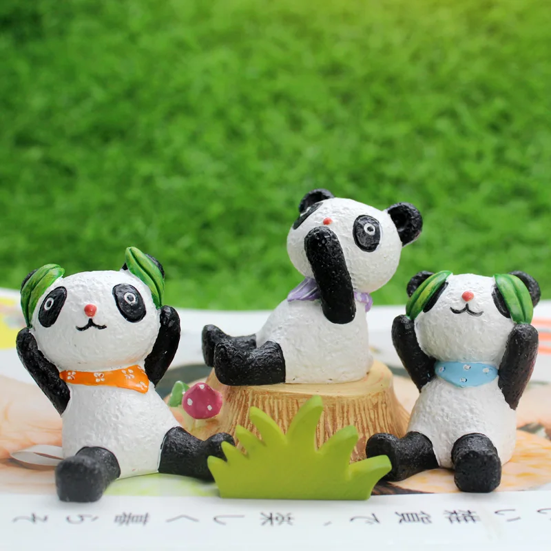 Roogo 卡通树脂动物熊猫雕像家居装饰 Buy 3d雕像 小雕像 nimal雕像product On Alibaba Com