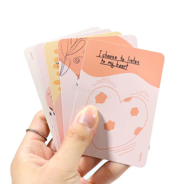 Make Your Own Card Deck Custom Front And Back Side Print Oracle Card Deck With Box Buy