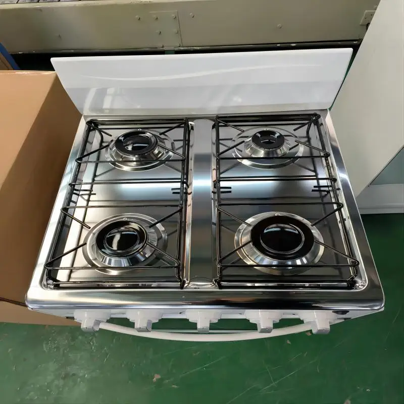 4 Burner Gas Stove With Oven 220v Restaurant Cabinet Kitchen ...