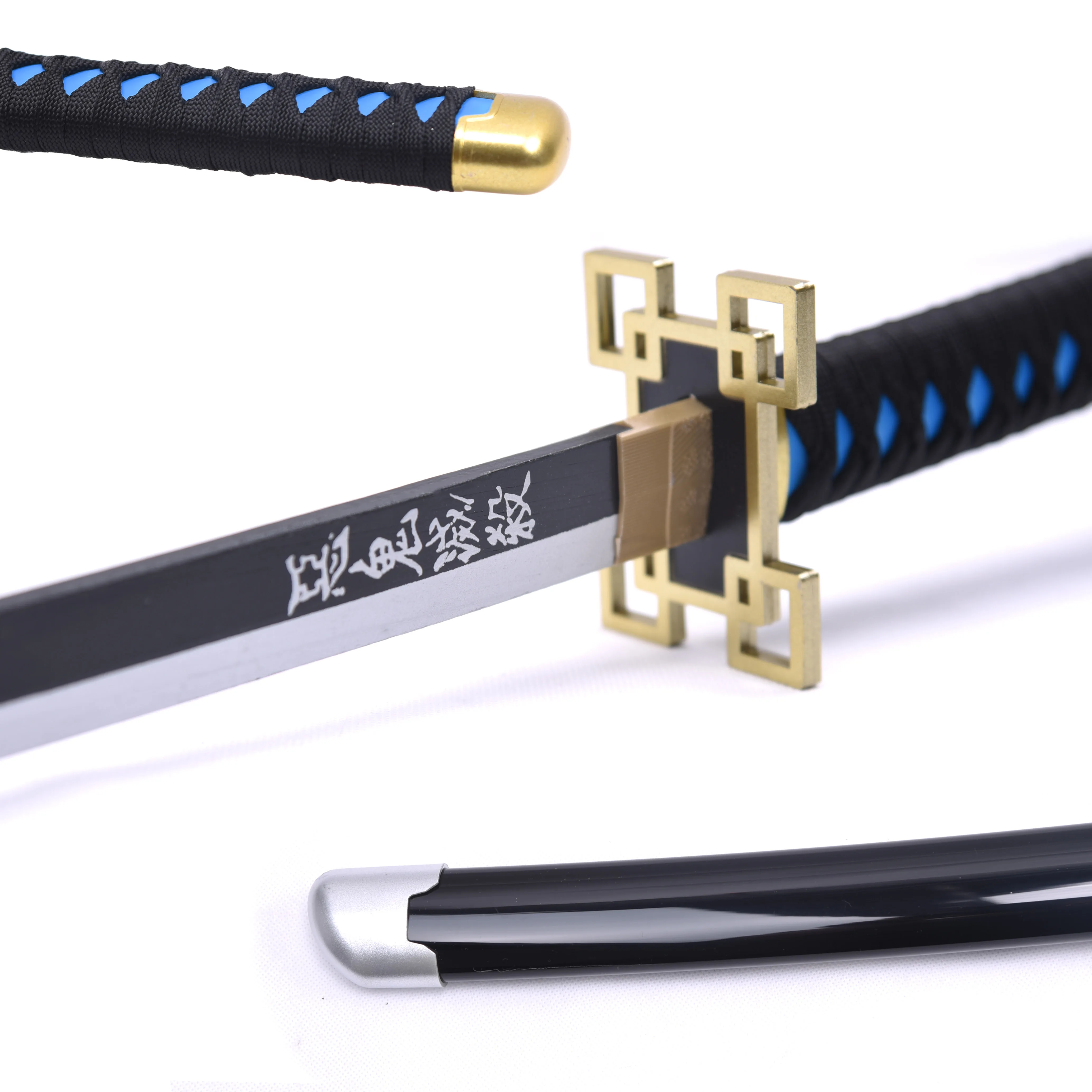 Latest Version Bamboo Anime Sword Demon Slayer Tokitou Muichirou Cosplay Sword Wooden Katana