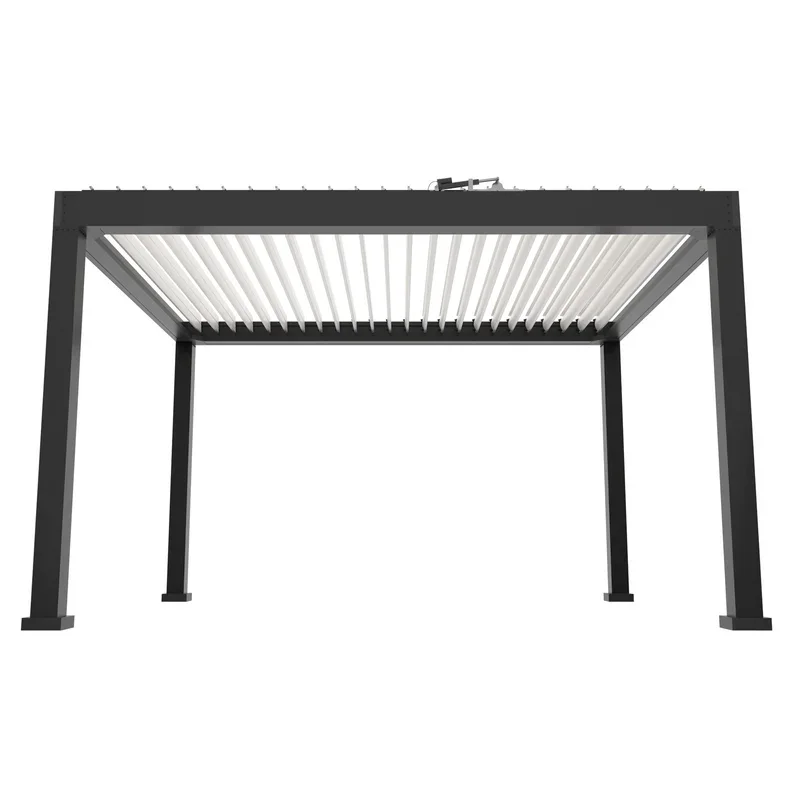 Hangzhou minglei outdoor gazebo garden pergola aluminum outdoor waterproof pergola