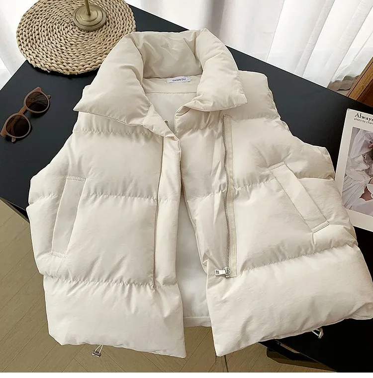 Cheap 2023 Fall Winter Women Clothes Coat Puffer Sleeveless Jacket ...