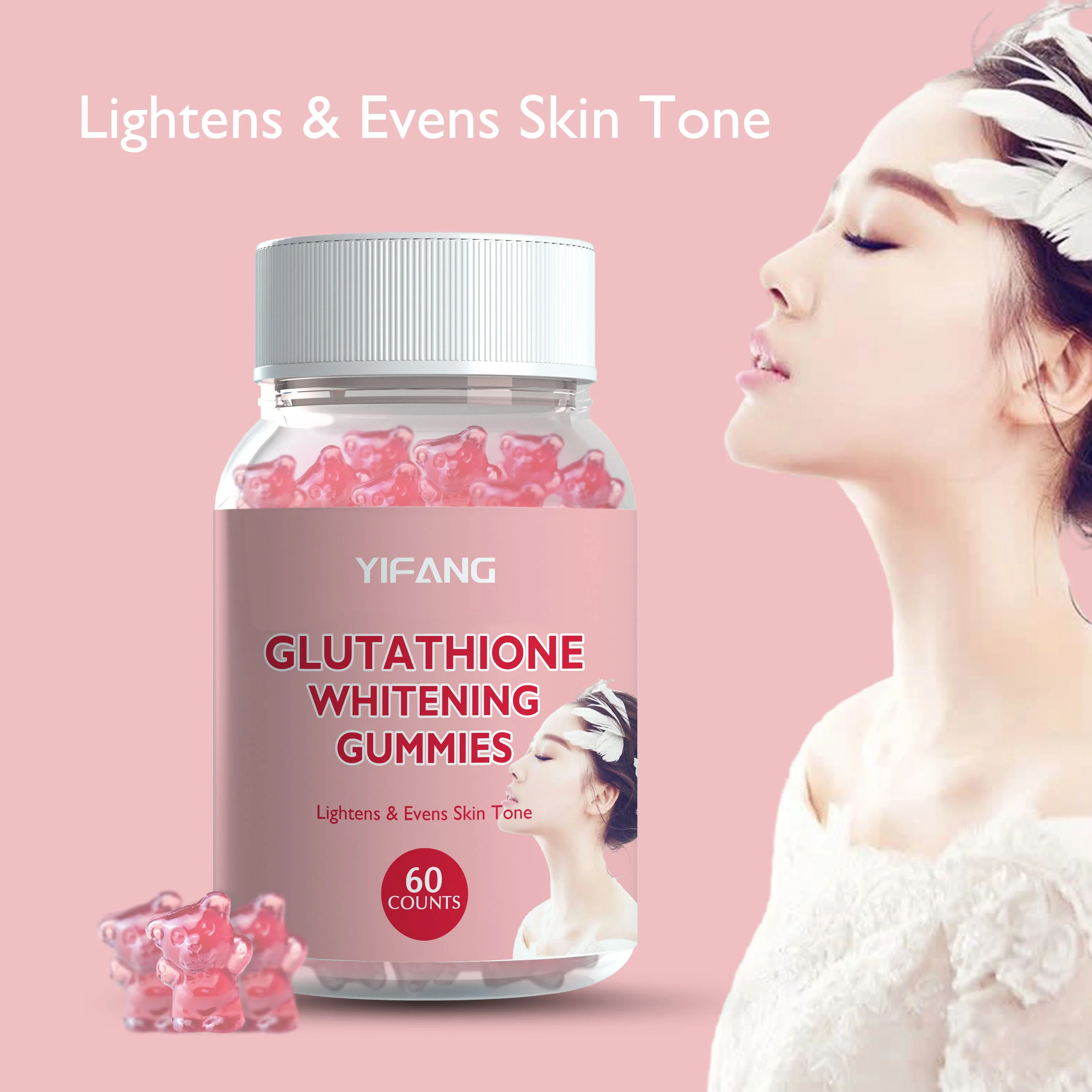 Oem/odm Effective Skin Whitening Supplement Vegan Lglutathione Gummies