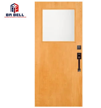 Eco-friendly School Classroom Door With Window 1/3 Top Glass Insert ...