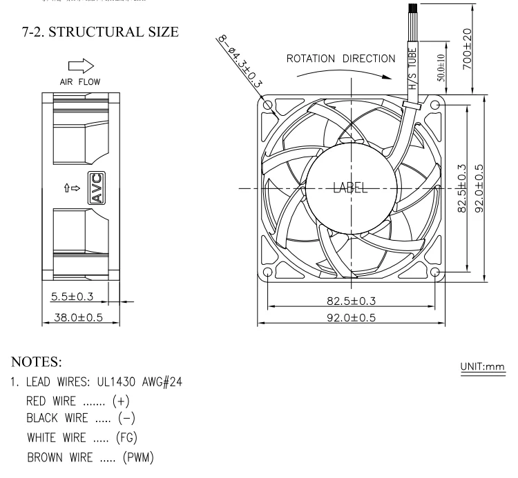 Pwm Controller, AVC, DBPL0938B4UP, 92x92x38mm, 24V - detail 6