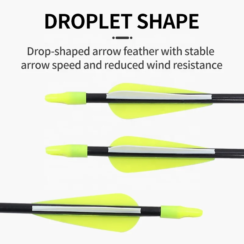 Flèches De Tir à L'arc Colorful Eagle – Fibre De Verre, Spine 500, Pour Arc Compound, Bleues