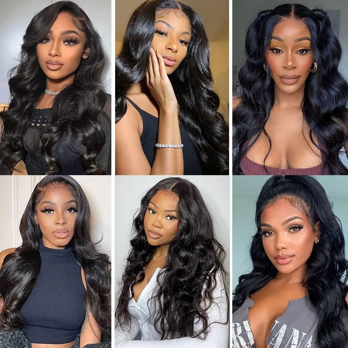 Extensões de cabelo humano body wave tecimento ondulado_voghion.com