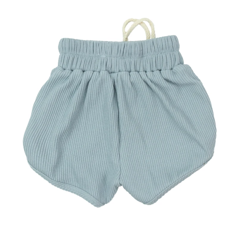 
Горячая Распродажа модная детская одежда спортивный стиль ребристый хлопок пояс велосипедные шорты наборы 