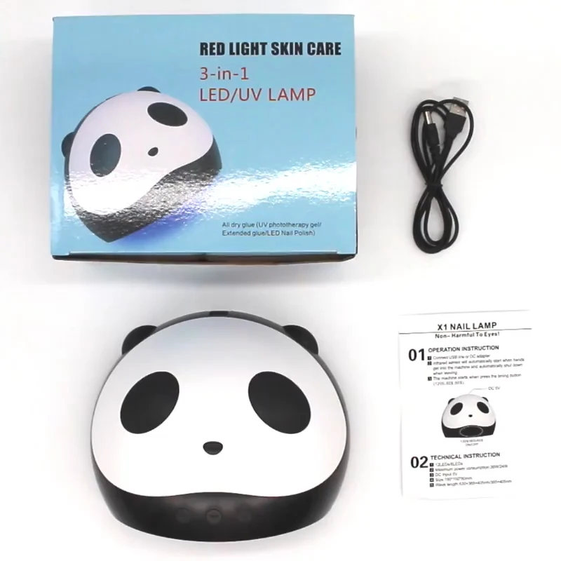 3 in 1 led uv lamp panda